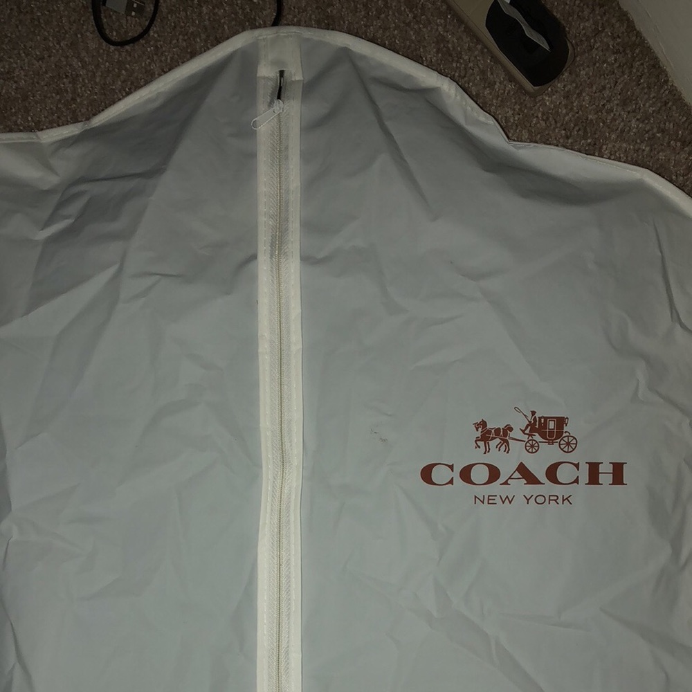 Coach belted short trench coat